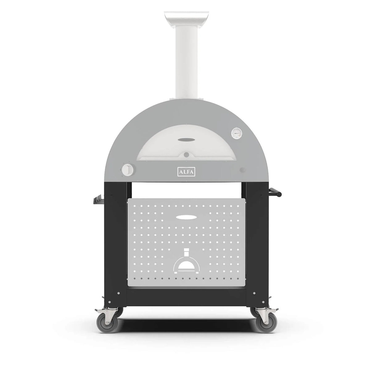 Alfa Forni Unterbau MODERNO 1 Pizze - Schwarz (BF-1P-NEGO)