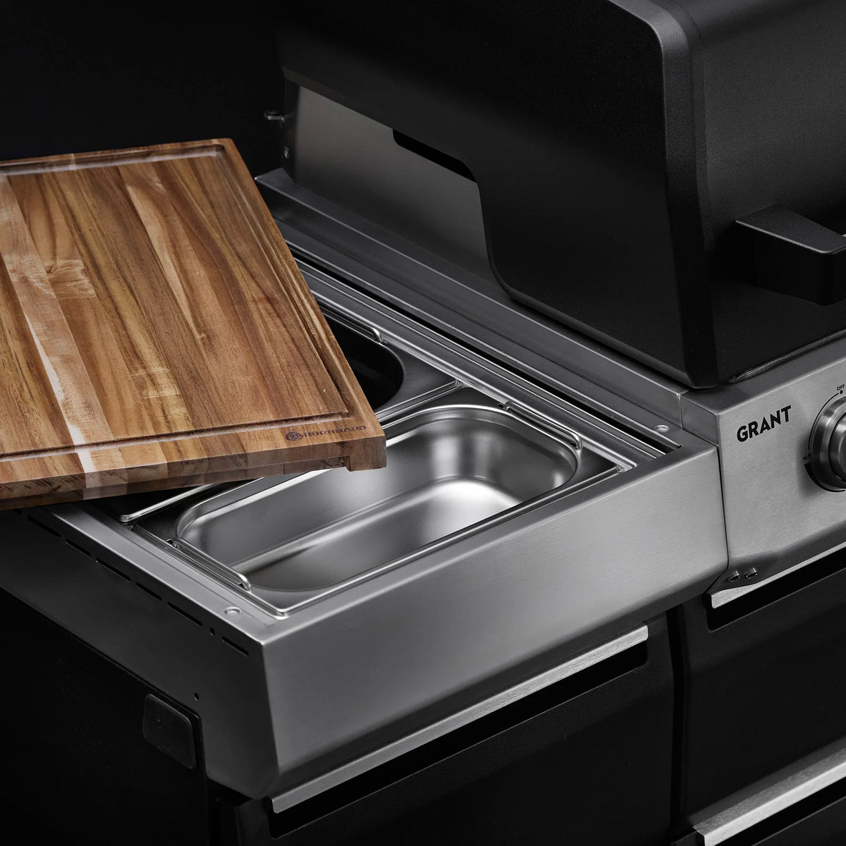 Burnhard GRANT Upgrade - Modularer Gasgrill 4-Brenner mit Schubladen und Gusseisenrost