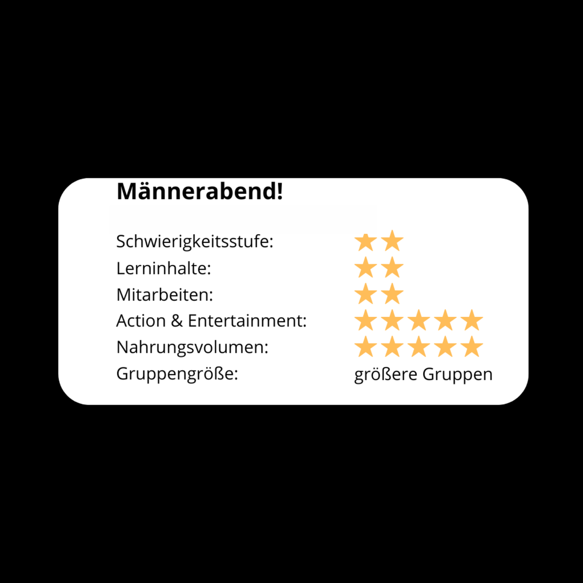 Männerabend! Feuer, Fleisch & Bier 2026!