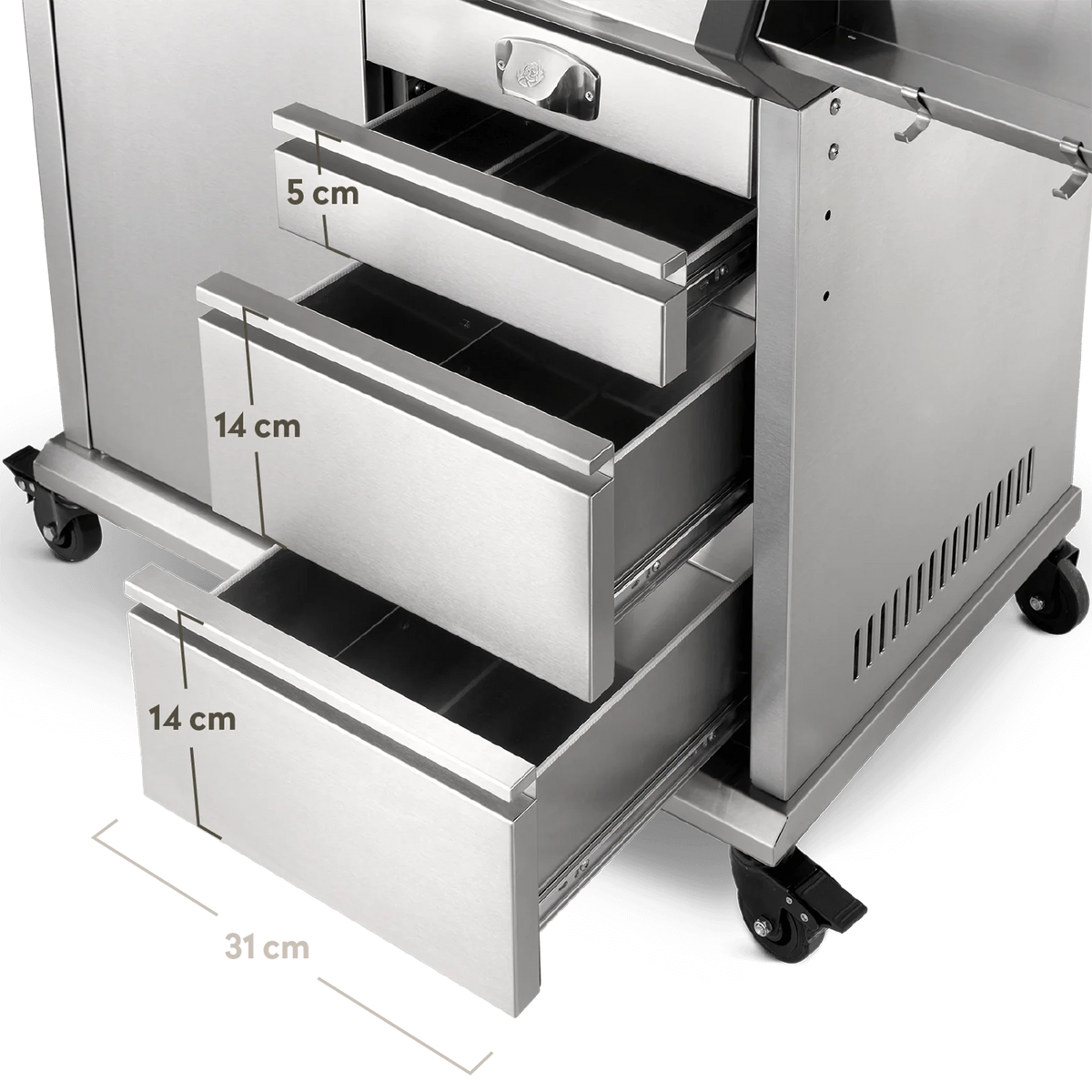 Burnhard Big EARL Premium-Gasgrill 4-Brenner Edelstahl mit Edelstahlrost