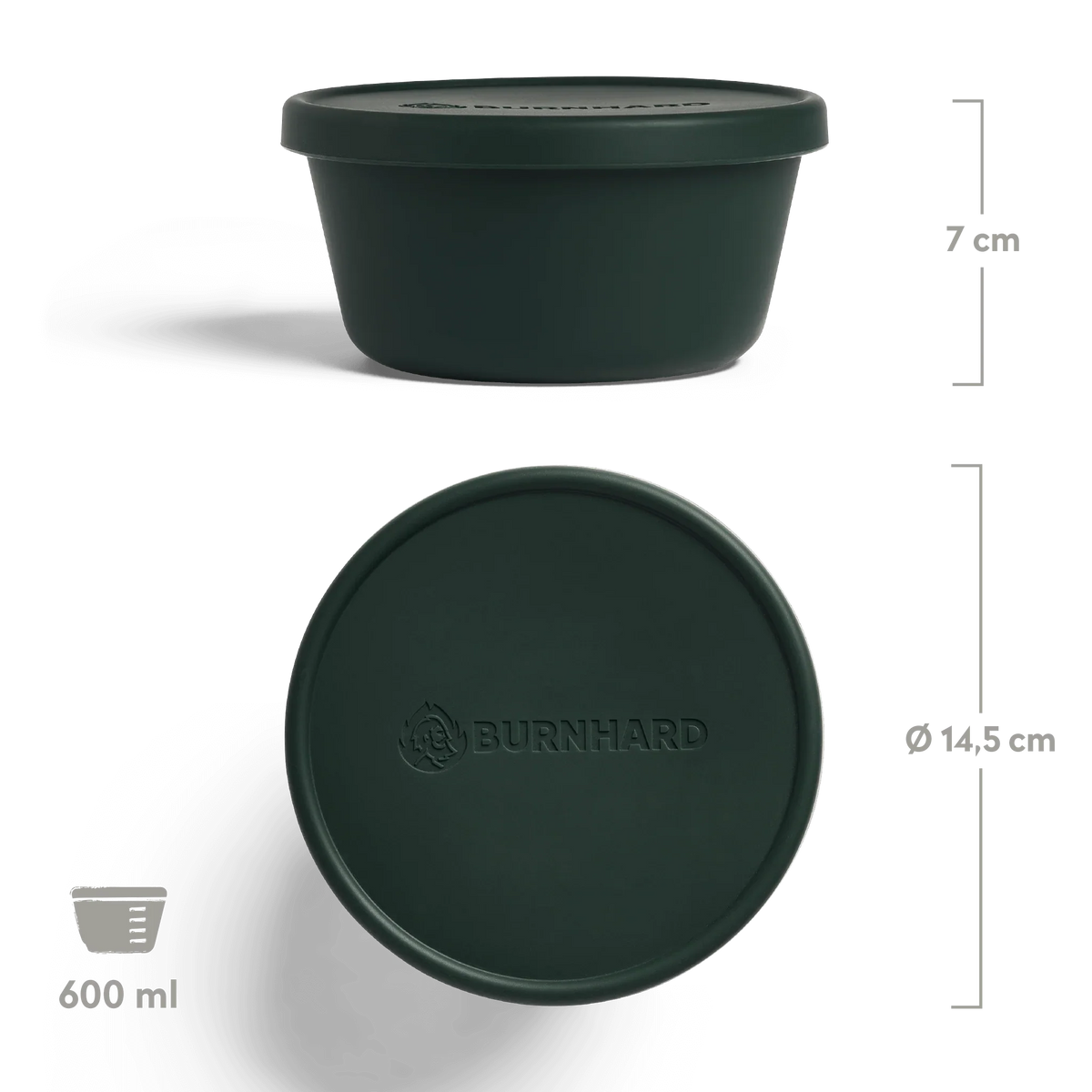 Burnhard Pizzaballenbox mit Deckel 6er-Set