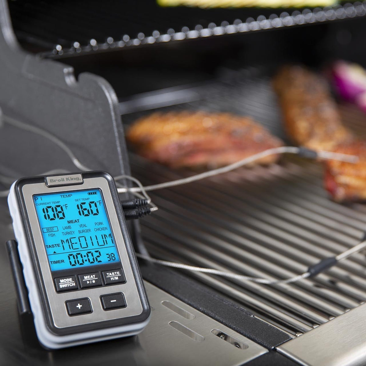 Broil King digitales Thermometer für Seitenablagen - Grillstar.deBroil King digitales Thermometer für SeitenablagenBroil KingGrillstar.de619350060162619359