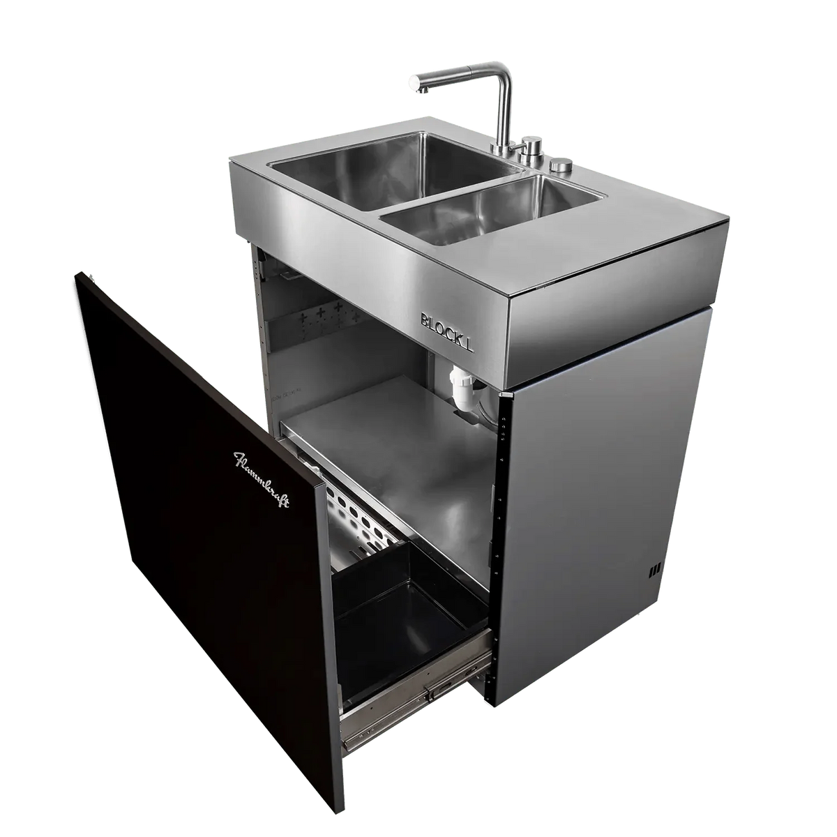 Flammkraft Block L, Elfenbeinschwarz - Grillstar.deFlammkraft Block L, ElfenbeinschwarzFlammkraftGrillstar.de