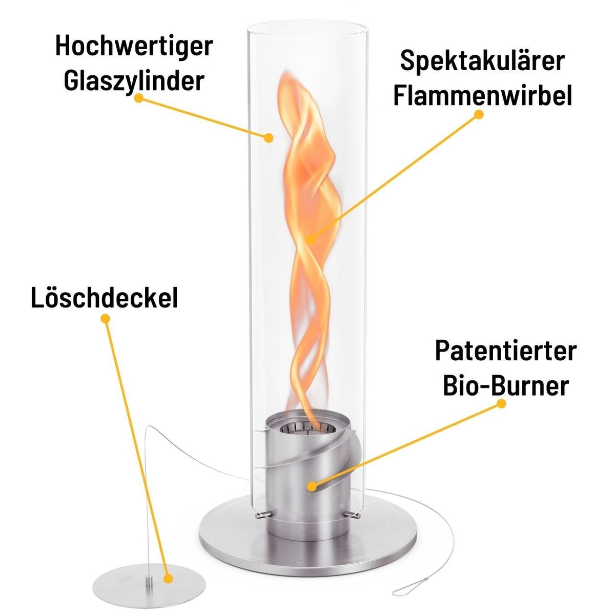 Höfats Spin 1500 Tischfeuer silber - Grillstar.deHöfats Spin 1500 Tischfeuer silberHöfatsGrillstar.deH005094064251005098