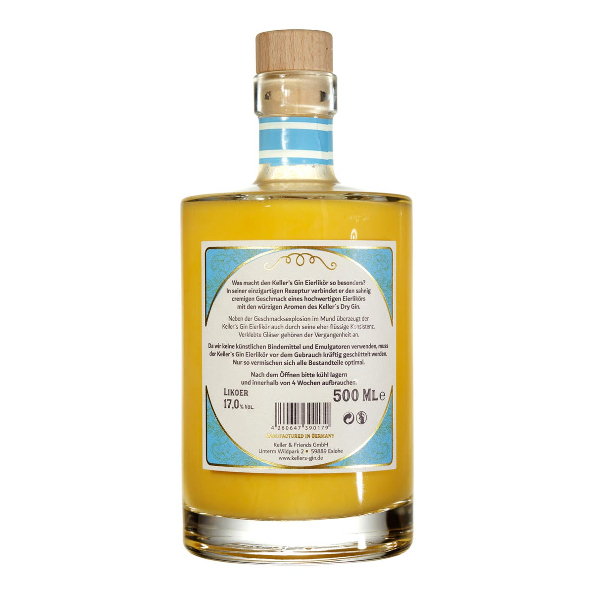 Keller´s Gin Eierlikör 0,5 Liter - Grillstar.deKeller´s Gin Eierlikör 0,5 LiterKellerGrillstar.de4002014260647390179