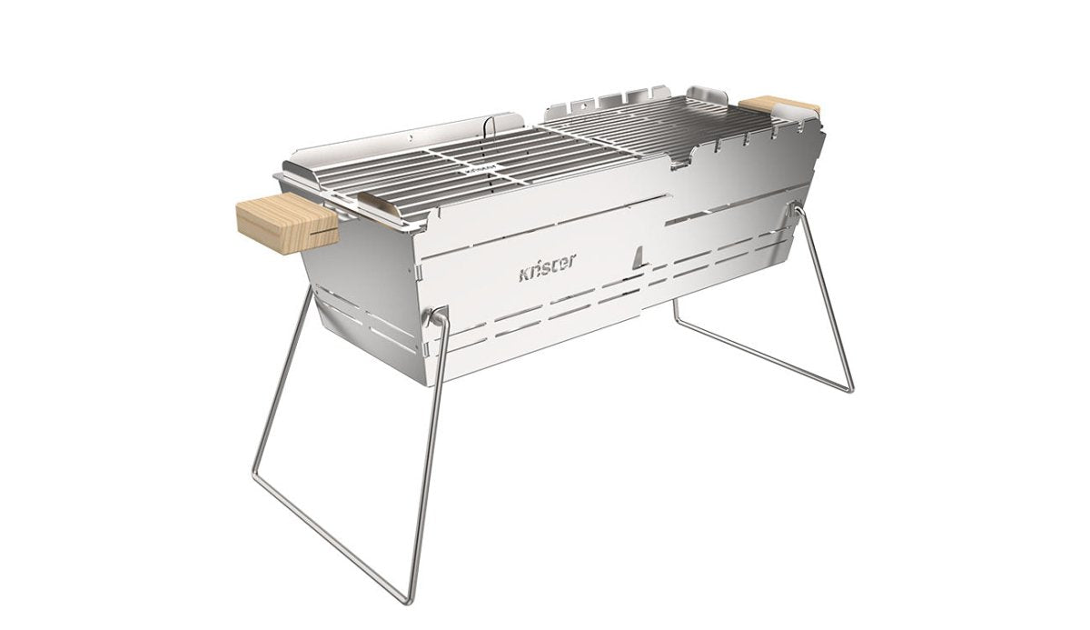 Knister Grill | Bundle | Kohle | Edelstahl | Ausziehbar - BABOSSAKnister Grill | Bundle | Kohle | Edelstahl | AusziehbarGrillknisterBABOSSA