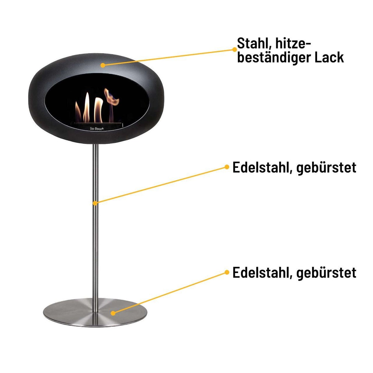 Le Feu Ground Steel, High Black Polished Steel Edition - Grillstar.deLe Feu Ground Steel, High Black Polished Steel EditionLe FeuGrillstar.de8000315713958000316