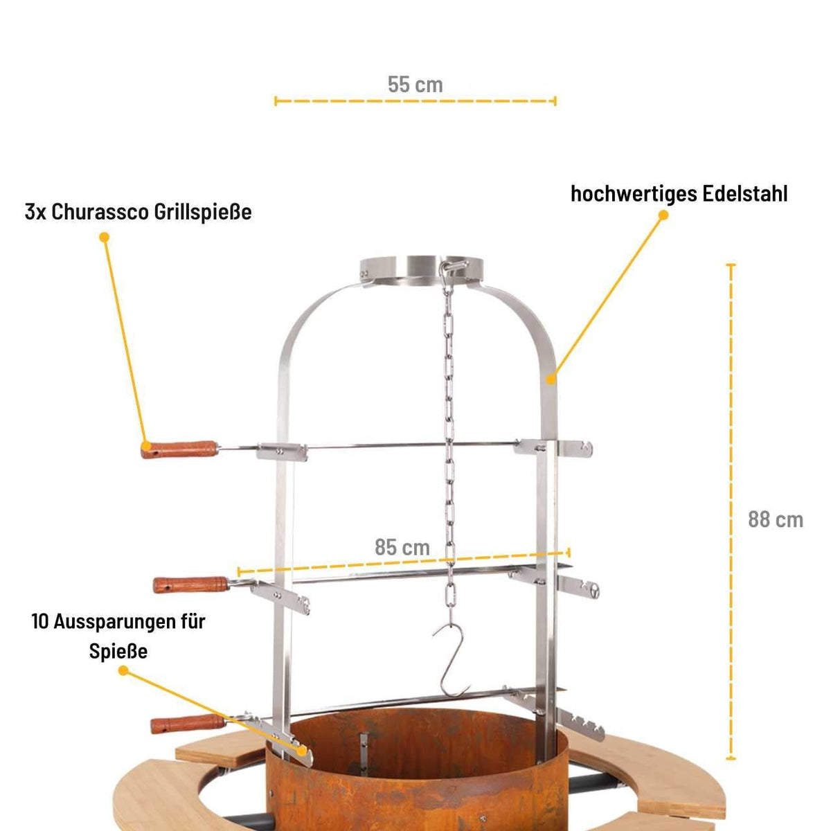 Moesta Asado Grillaufsatz für Bandit FirePlace - Grillstar.deMoesta Asado Grillaufsatz für Bandit FirePlaceMoestaGrillstar.deMO198774260664772330