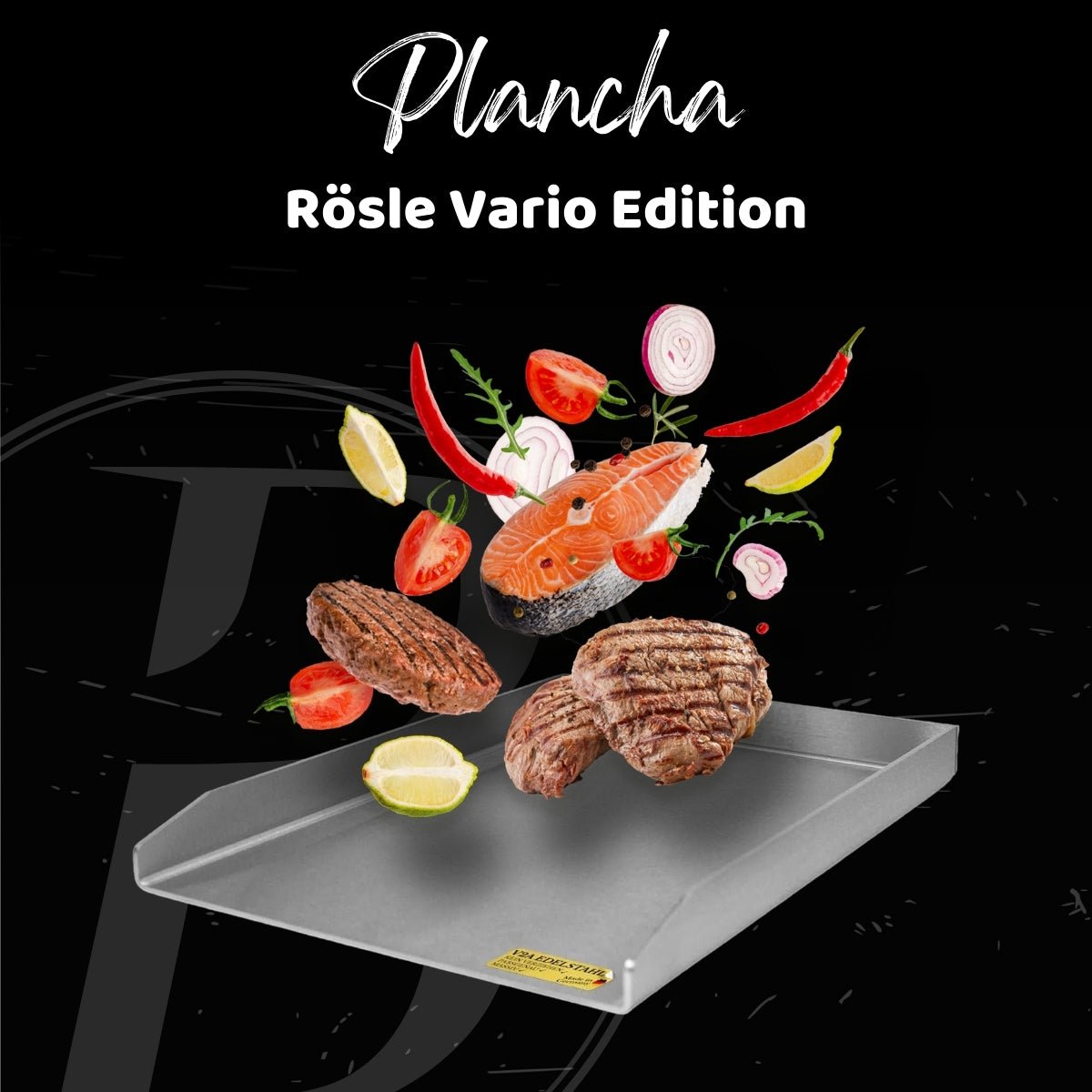 Plancha | Grillplatte | V2A Edelstahl | Rösle Videro | 23,5x44,5cm - BABOSSAPlancha | Grillplatte | V2A Edelstahl | Rösle Videro | 23,5x44,5cmPlanchaRösleBABOSSA