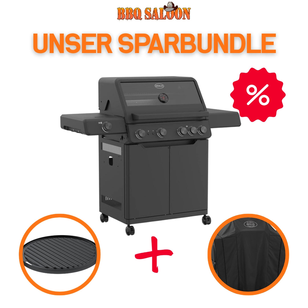 Rösle BBQ Station AllFlame Hero 4 Brenner Gasgrill – 50mbar Bundle