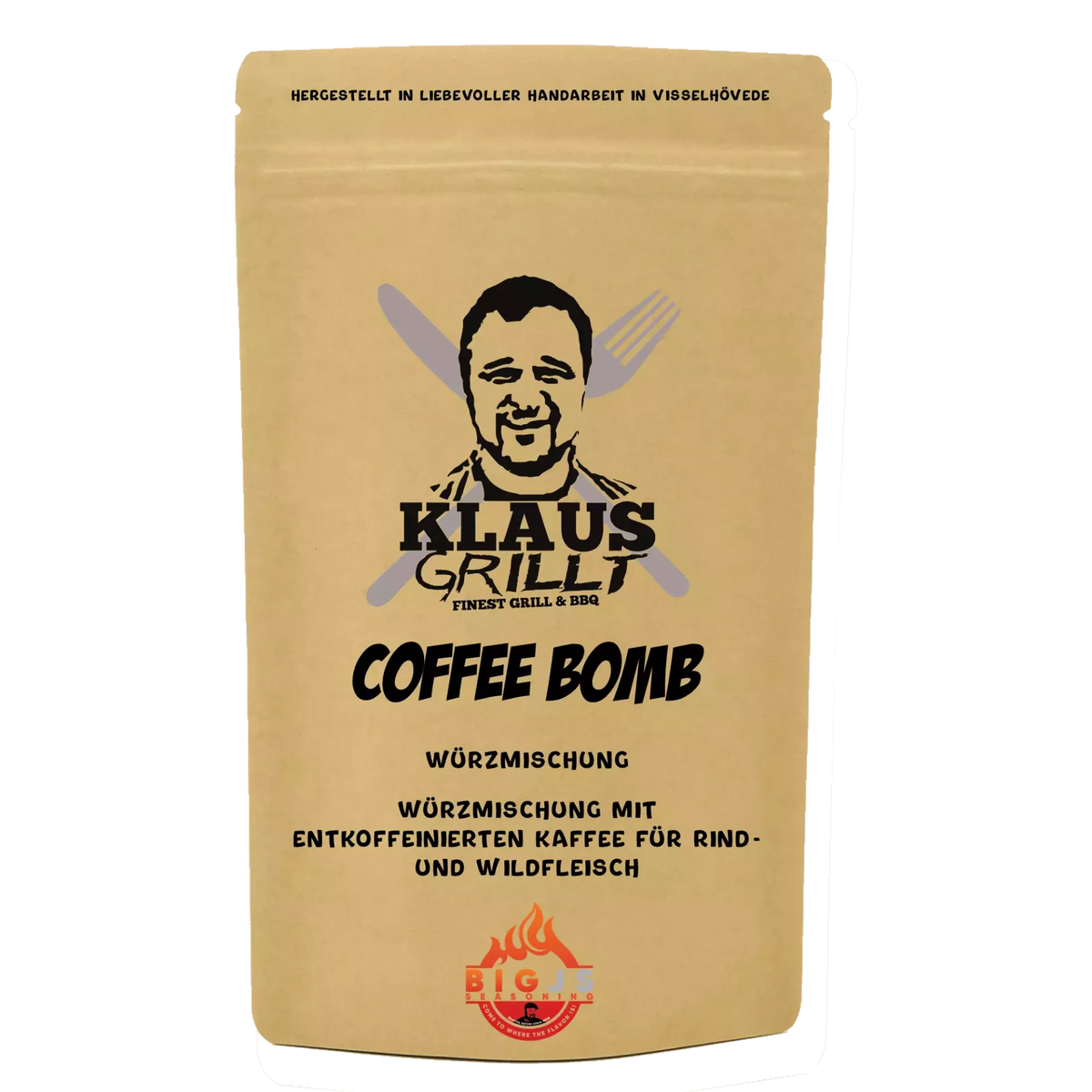 Klaus grillt Coffee Bomb Rub, 250g Beutel