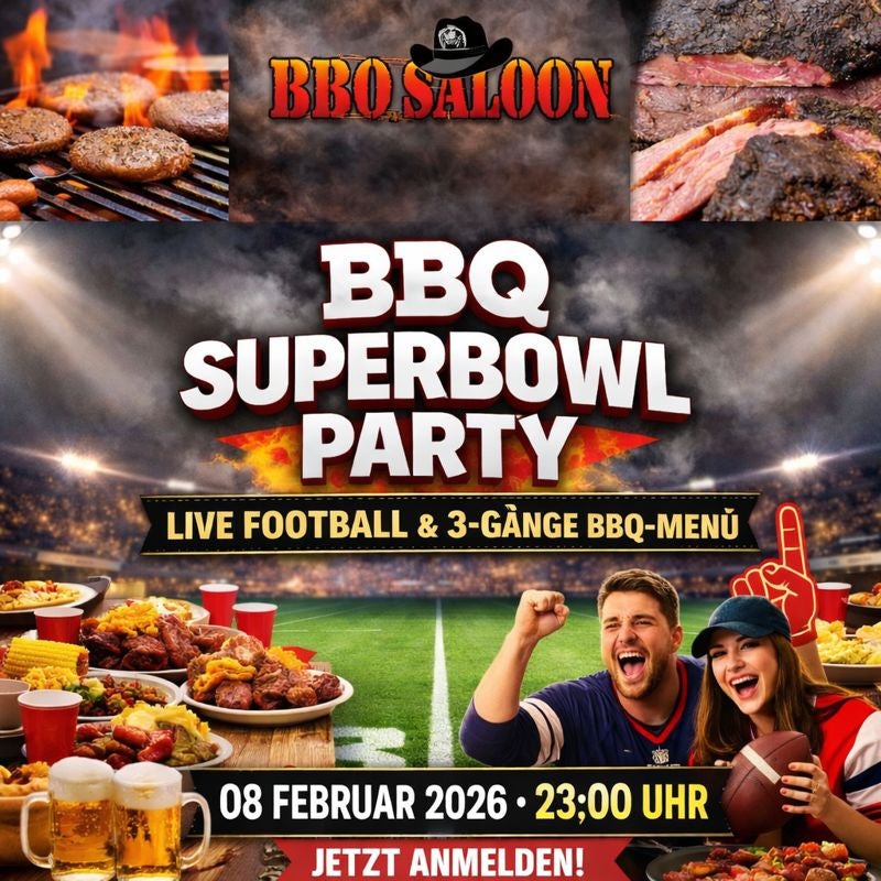 BBQ-SUPERBOWL NACHT 2026 - ALL INCLUSIVE