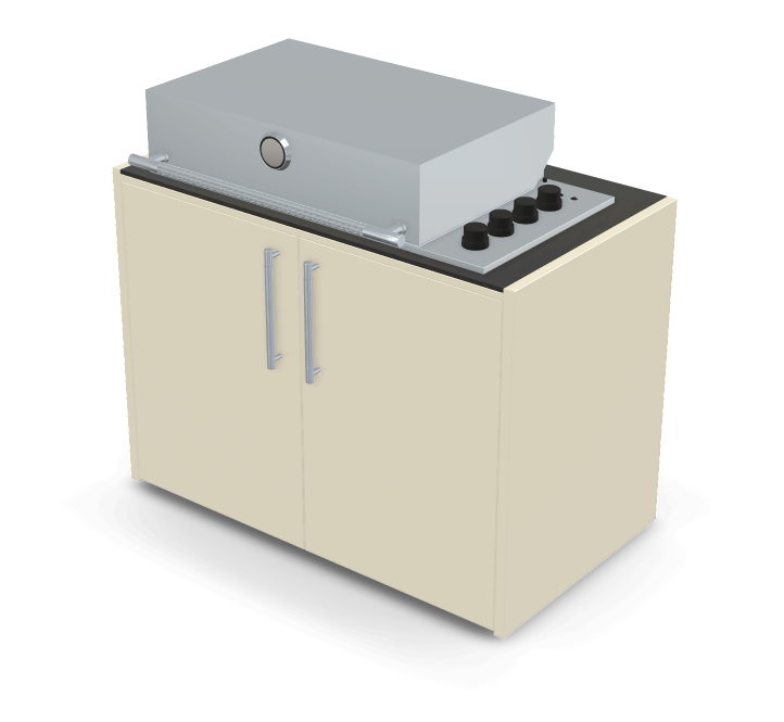 Brabura Box-Q 4-Brenner Edelstahl