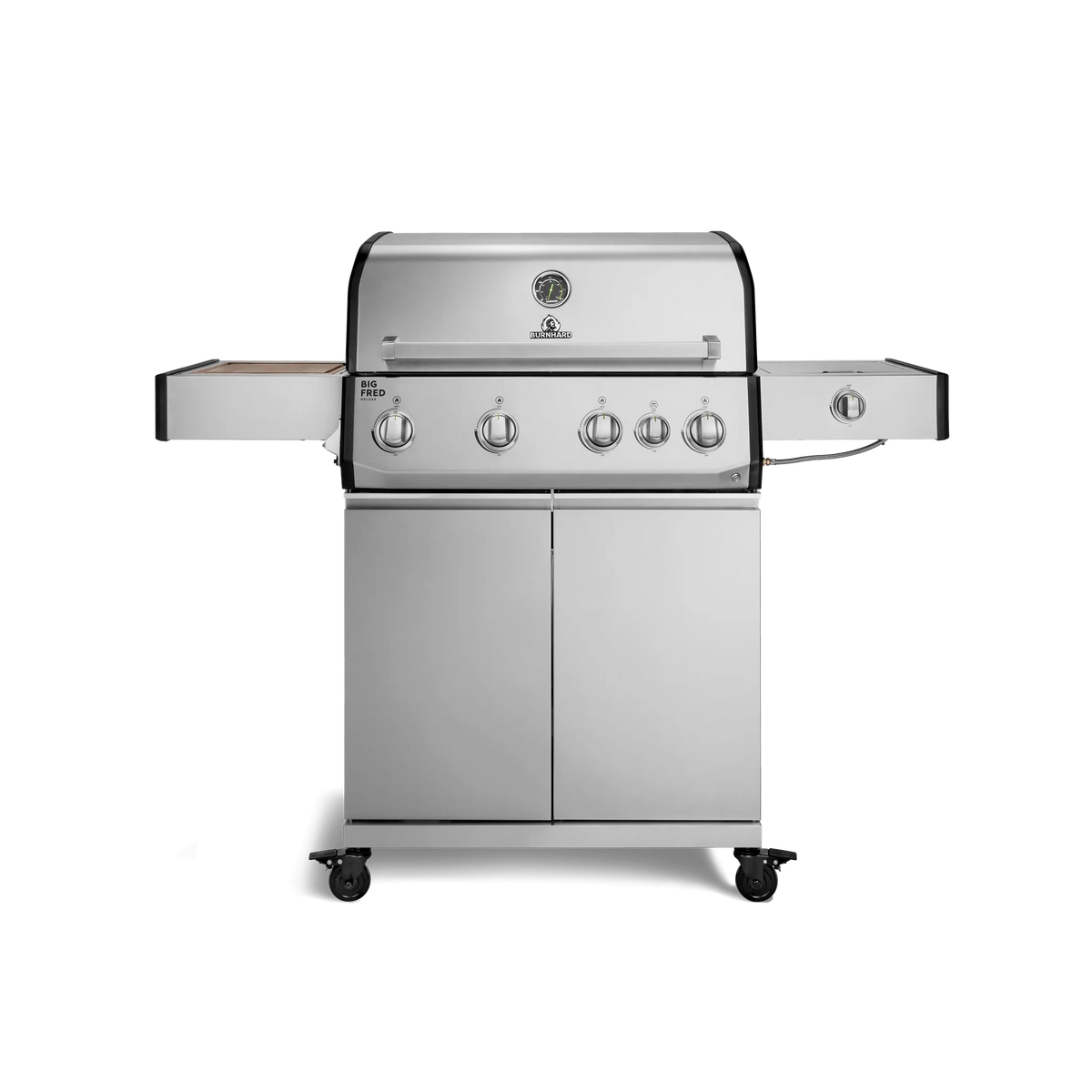 Burnhard Big FRED Deluxe Gasgrill Edelstahl 4-Brenner mit Edelstahlrost Series 4
