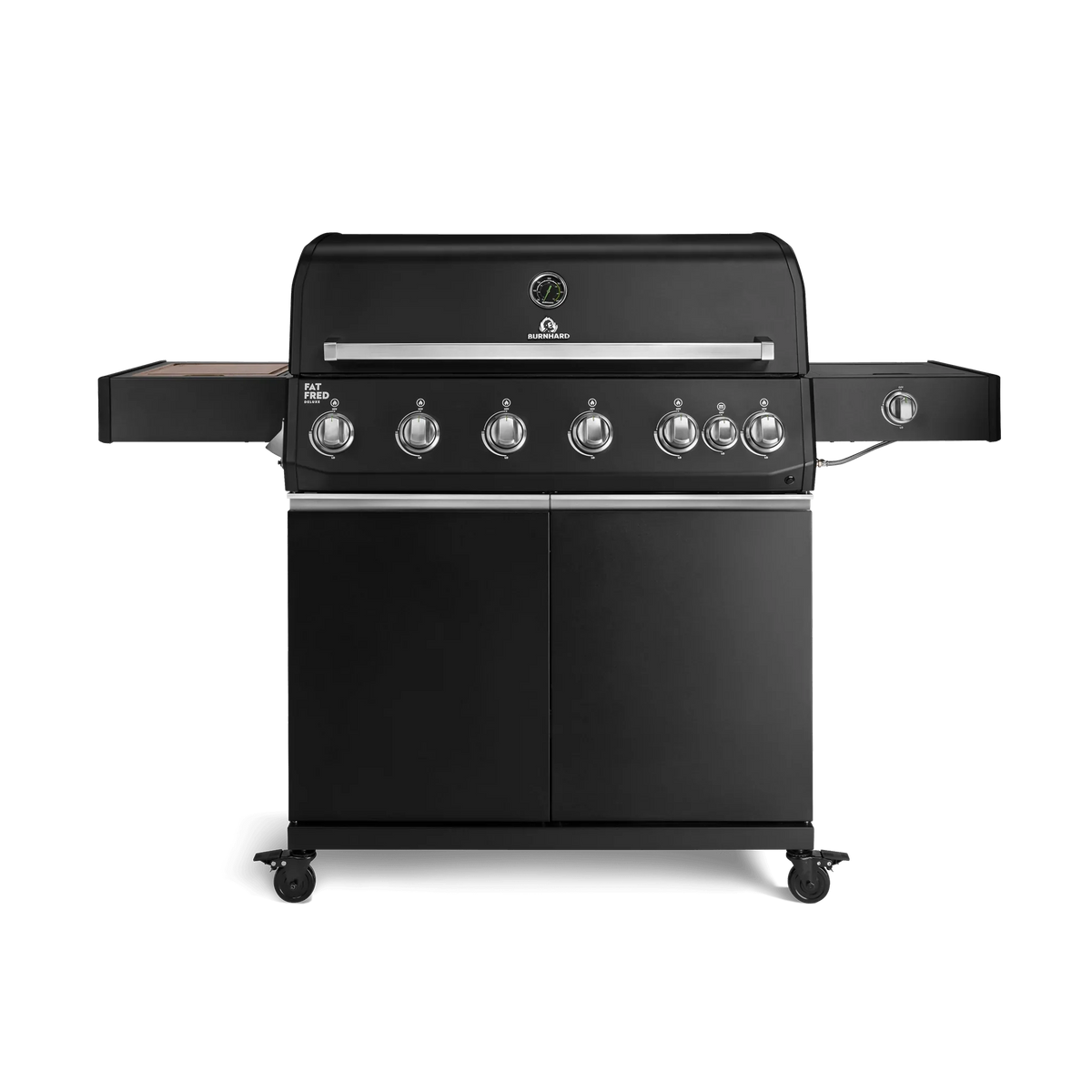Burnhard Fat FRED Deluxe Gasgrill Black Edition 6-Brenner mit Edelstahlrost (Series 4)