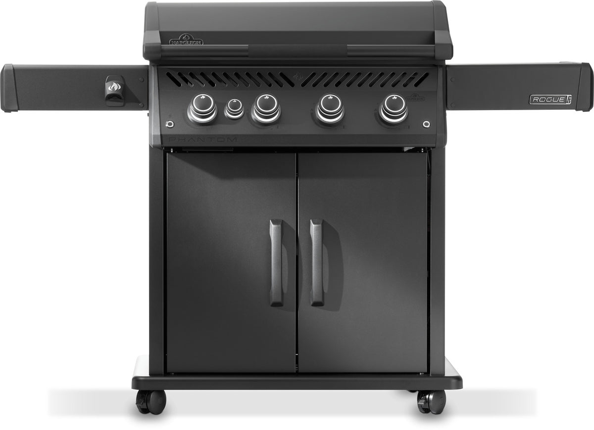 Napoleon Phantom, Rogue® PRO 30 Plancha, SIZZLE ZONE™ Seitenbrenner, mattschwarz