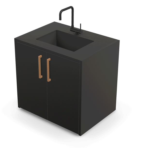 Brabura CT 90 Waschbeckenmodul - Grillstar.deBrabura CT 90 WaschbeckenmodulBraburaGrillstar.de