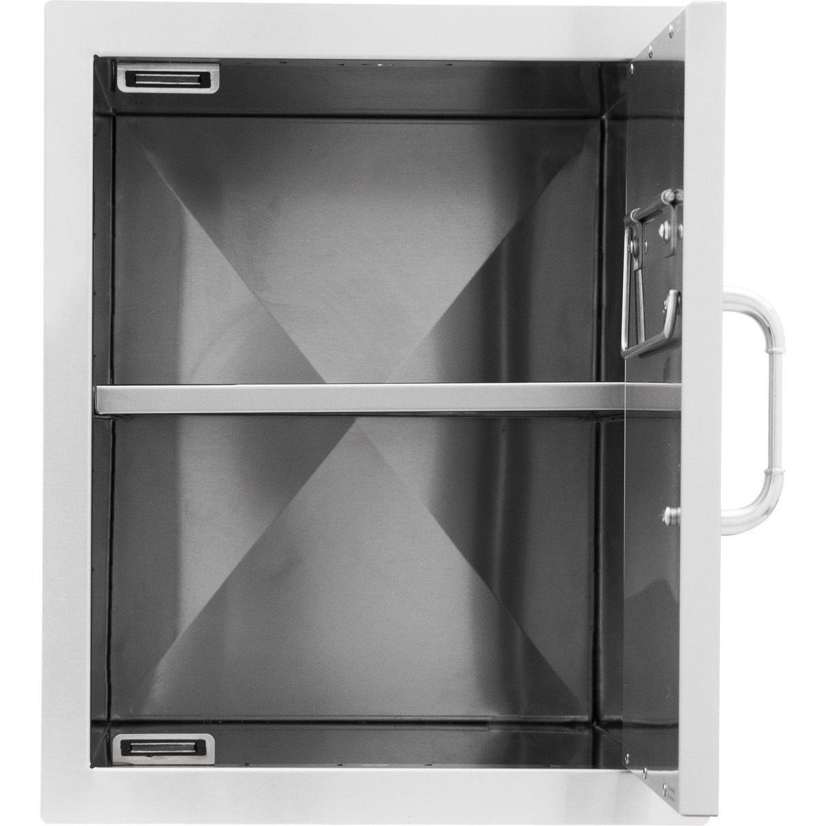 Bull Edelstahl Schrankeinsatz mit Regalboden, f. BU89977 - Grillstar.deBull Edelstahl Schrankeinsatz mit Regalboden, f. BU89977BullGrillstar.deBU89973