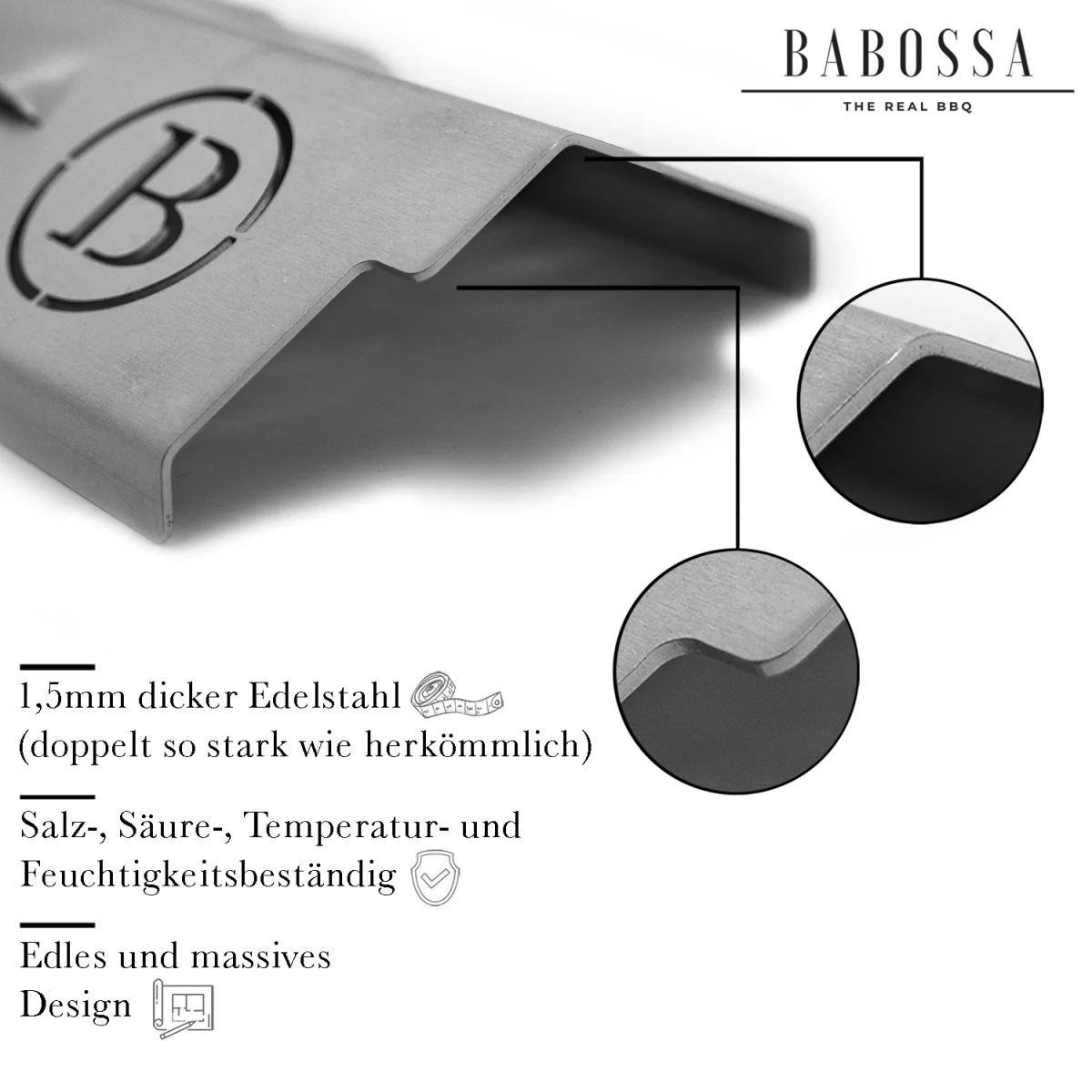 Flammschutzblech | V4A Edelstahl | Enders Boston Black Pro - BABOSSAFlammschutzblech | V4A Edelstahl | Enders Boston Black ProFlammschutzblechEndersBABOSSA