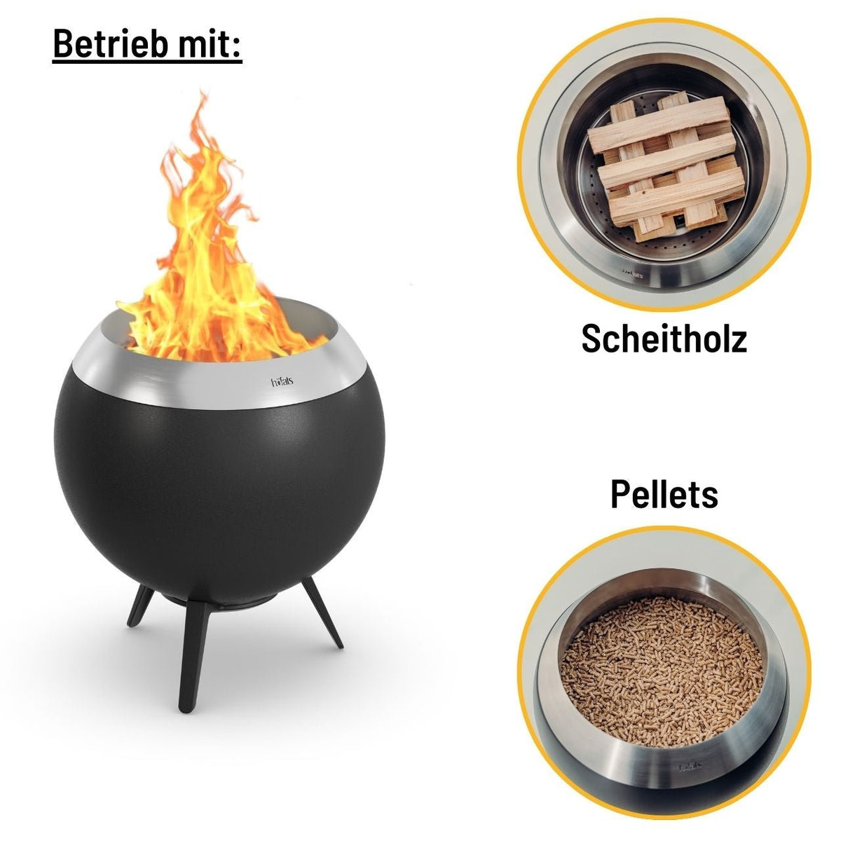 Höfats MOON 45 Feuerschale mit niedrigem Fuß - Grillstar.deHöfats MOON 45 Feuerschale mit niedrigem FußHöfatsGrillstar.deH007164064251007160