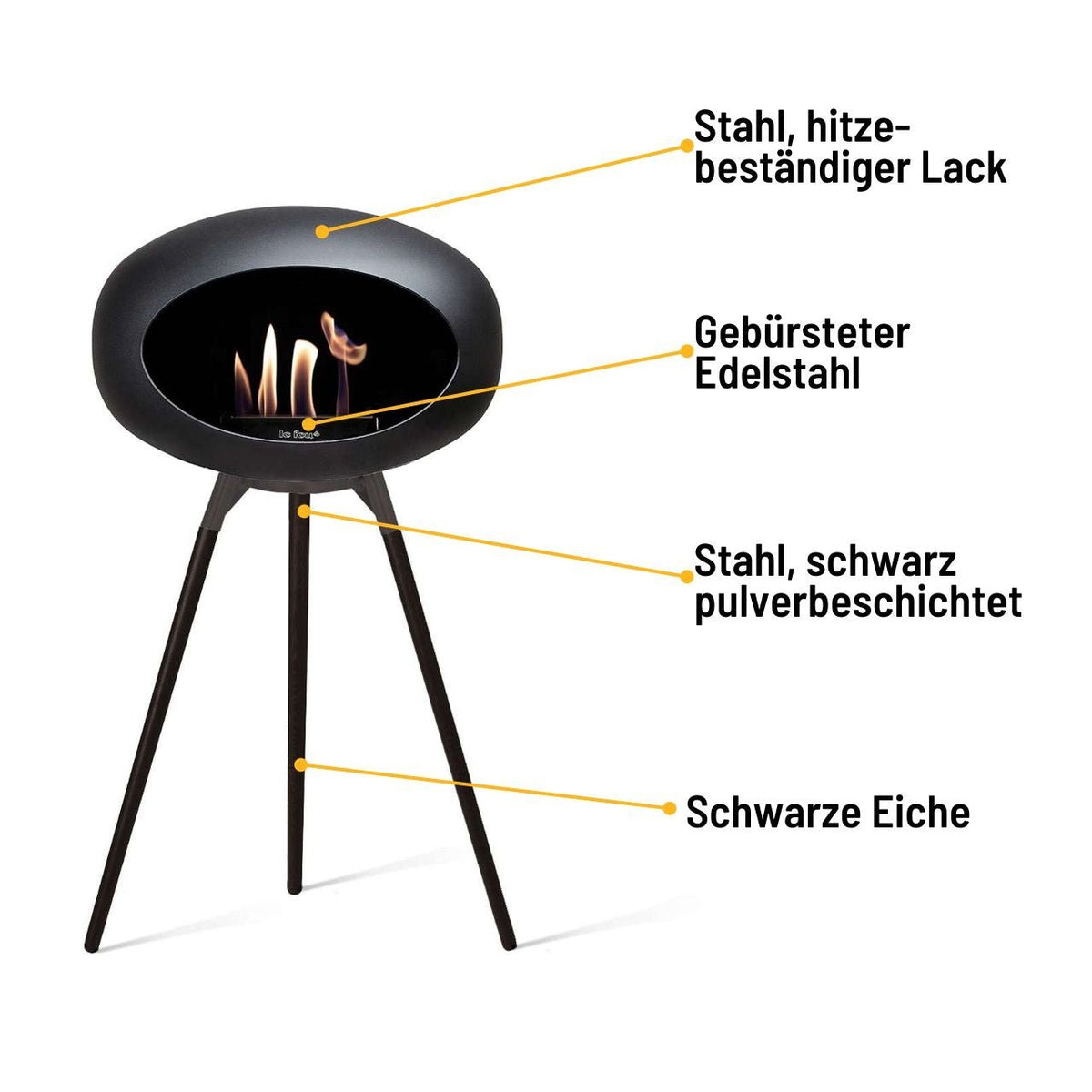 Le Feu Ground High, Black Black - Grillstar.deLe Feu Ground High, Black BlackLe FeuGrillstar.de8001045713958001047