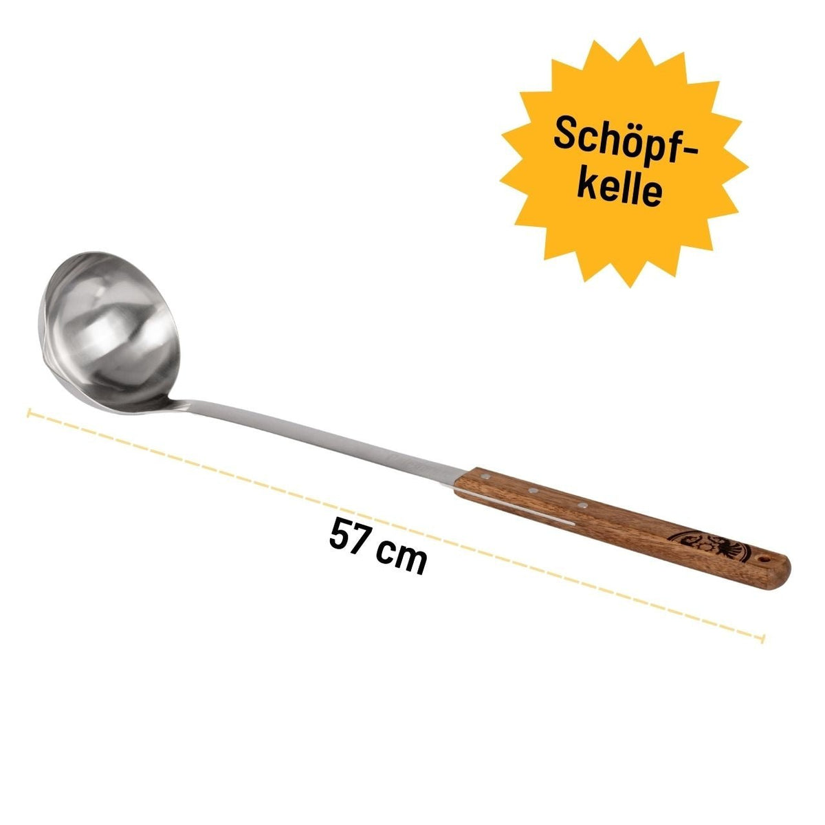 Petromax Schöpfkelle mit Walnussholzgriff, 50 cm - Grillstar.dePetromax Schöpfkelle mit Walnussholzgriff, 50 cmPetromaxGrillstar.deptladle504250435770924