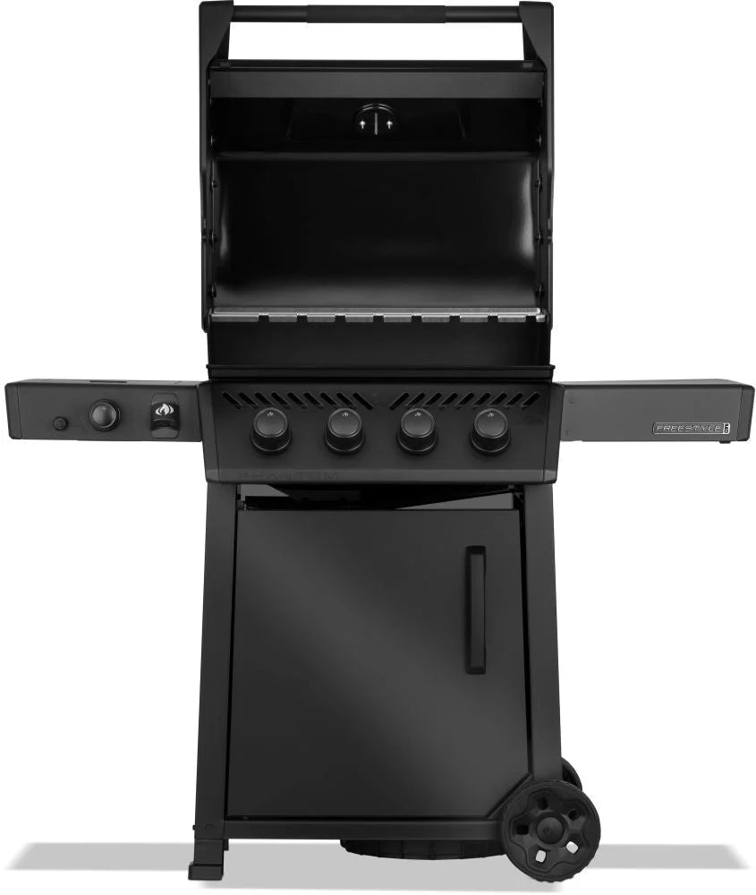 Phantom Freestyle PRO 425, mit Edelstahlrosten, Sizzle Zone und Tür, Mattschwarz | 2026 - Grillstar.dePhantom Freestyle PRO 425, mit Edelstahlrosten, Sizzle Zone und Tür, Mattschwarz | 2026GrillNapoleonGrillstar.de