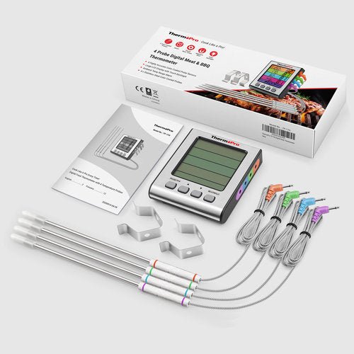 ThermoPro TP17H Kernthermometer, 4 Messfühler - Grillstar.deThermoPro TP17H Kernthermometer, 4 MessfühlerThermoProGrillstar.de