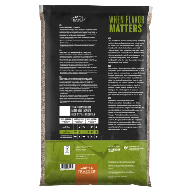 Traeger Pellets, Eiche 9kg - Grillstar.deTraeger Pellets, Eiche 9kgTraegerGrillstar.de