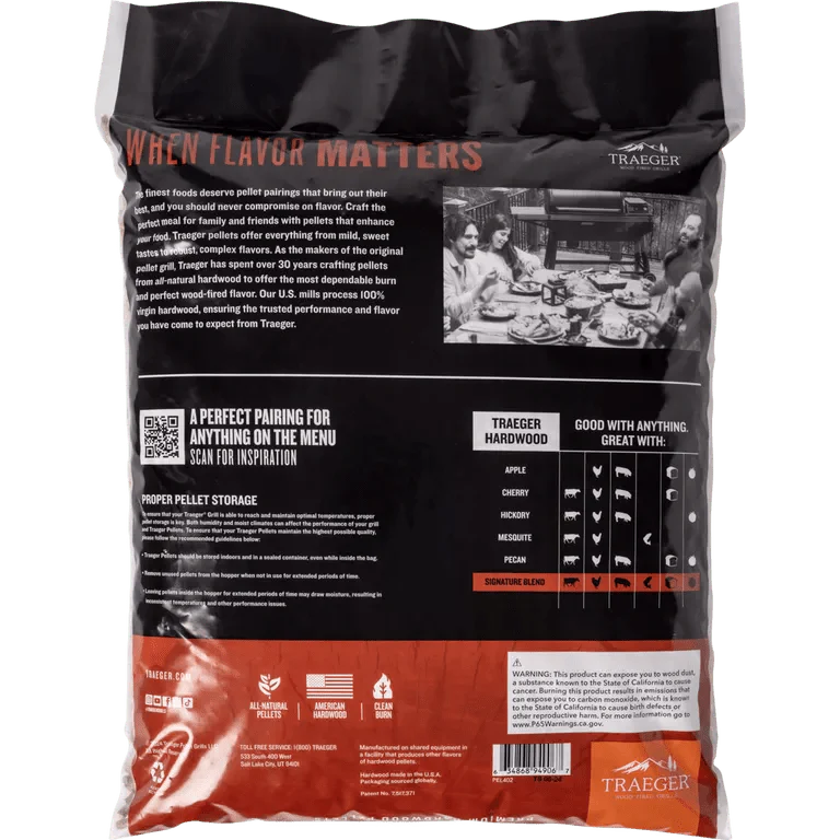 Traeger Pellets, Signature Blend 9kg - Grillstar.deTraeger Pellets, Signature Blend 9kgTraegerGrillstar.de