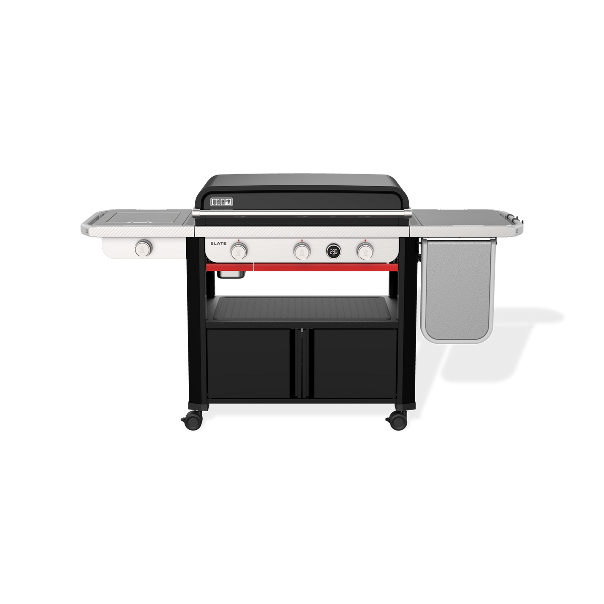 Weber Slate GPSB 76 cm Premium Plancha, Schwarz