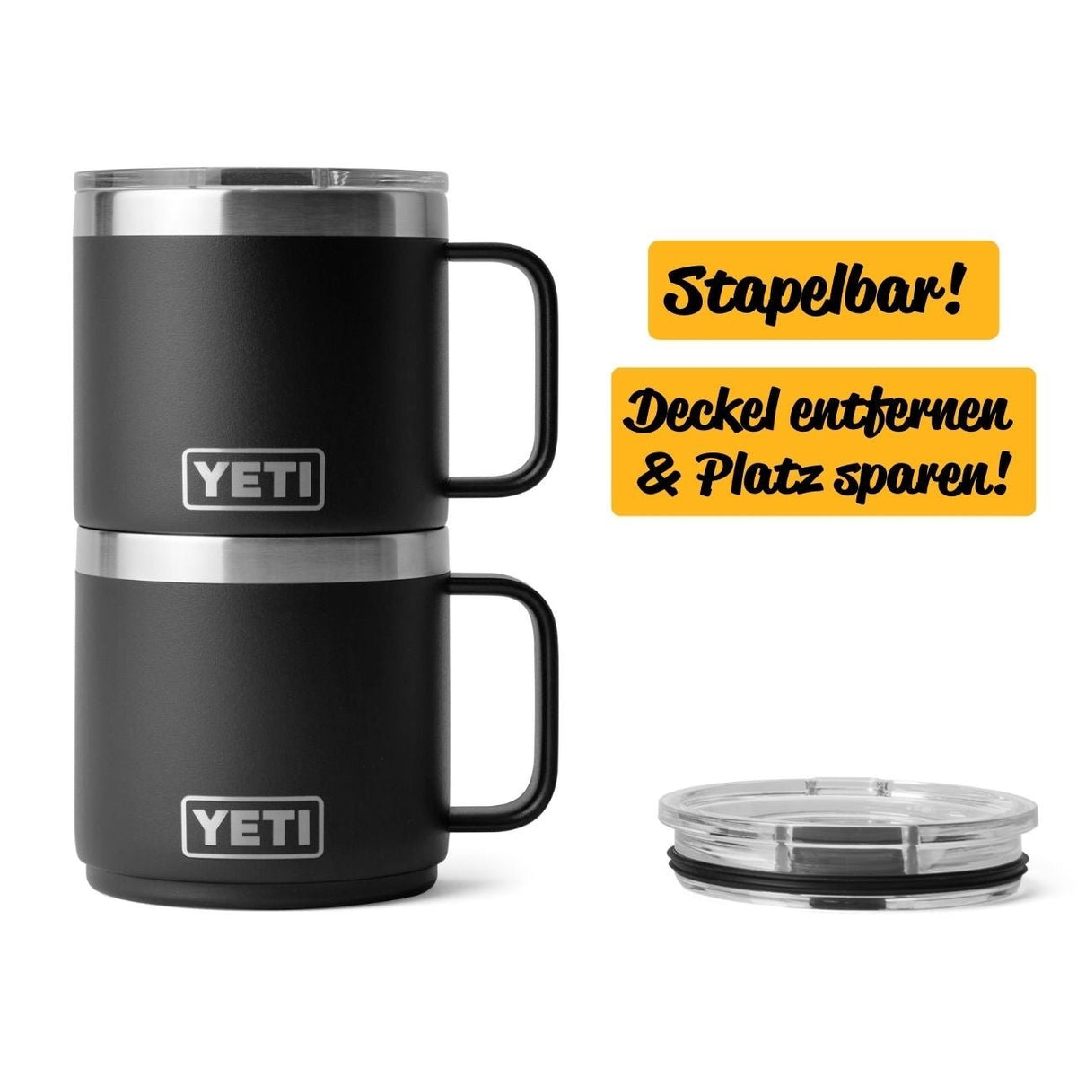 Yeti Rambler 14 oz (414 ml), Mug Black - Grillstar.deYeti Rambler 14 oz (414 ml), Mug BlackYETIGrillstar.de