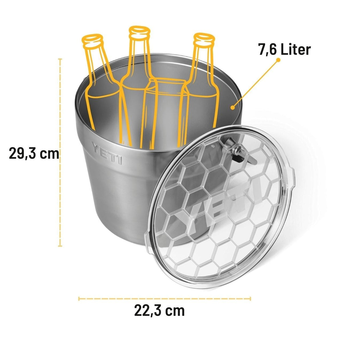 YETI Rambler Getränkekübel, 7,6 Liter, Edelstahl - Grillstar.deYETI Rambler Getränkekübel, 7,6 Liter, EdelstahlYETIGrillstar.de